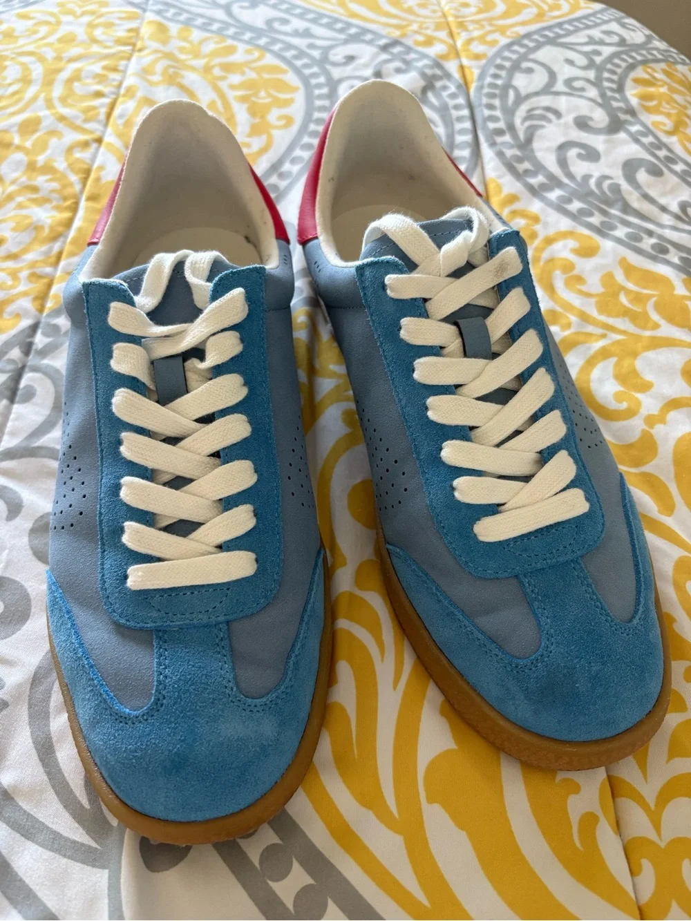 Women’s  Blue Suede Casual Sneakers - Steve Madden